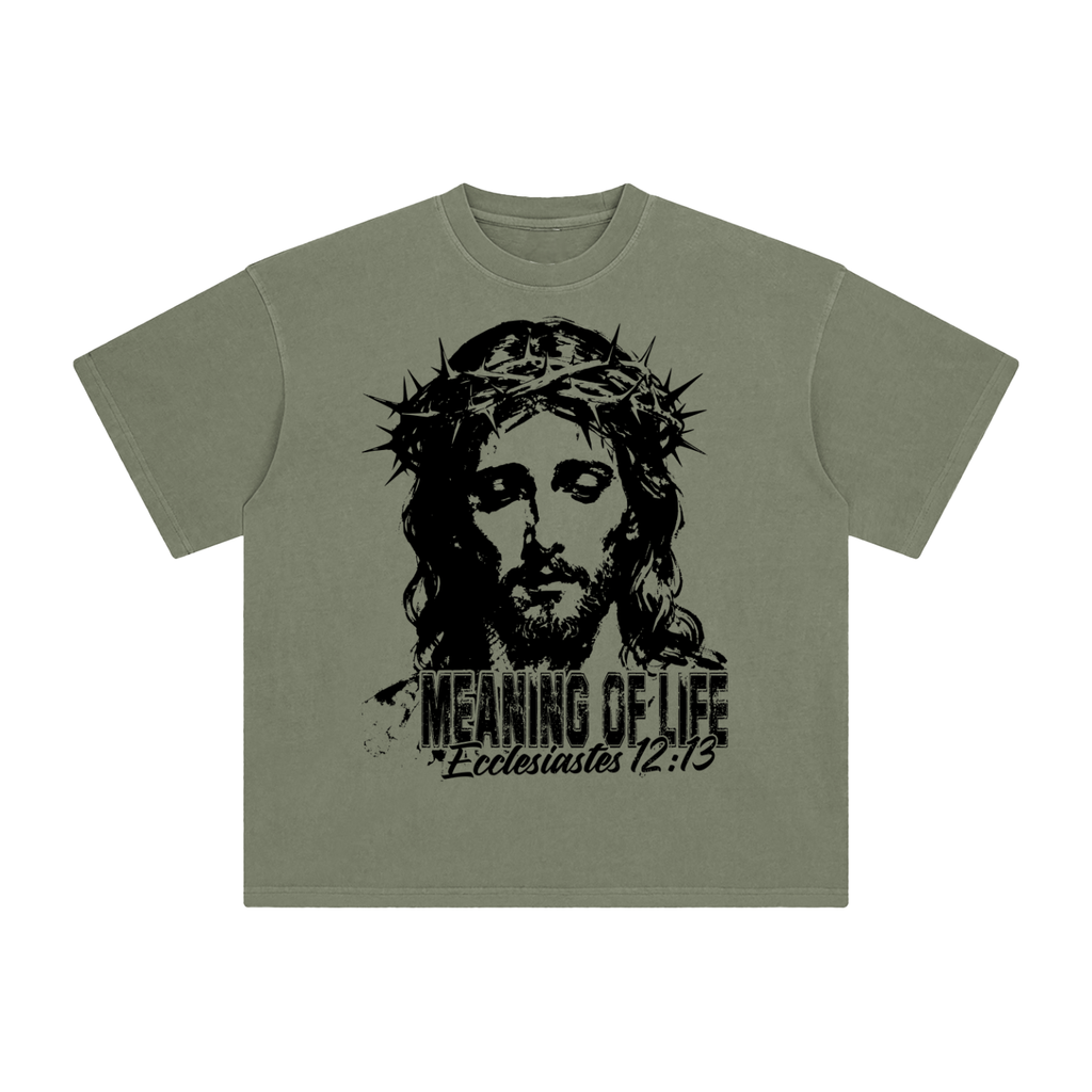 Saved By Grace Enzyme-Washed Heavyweight Tee