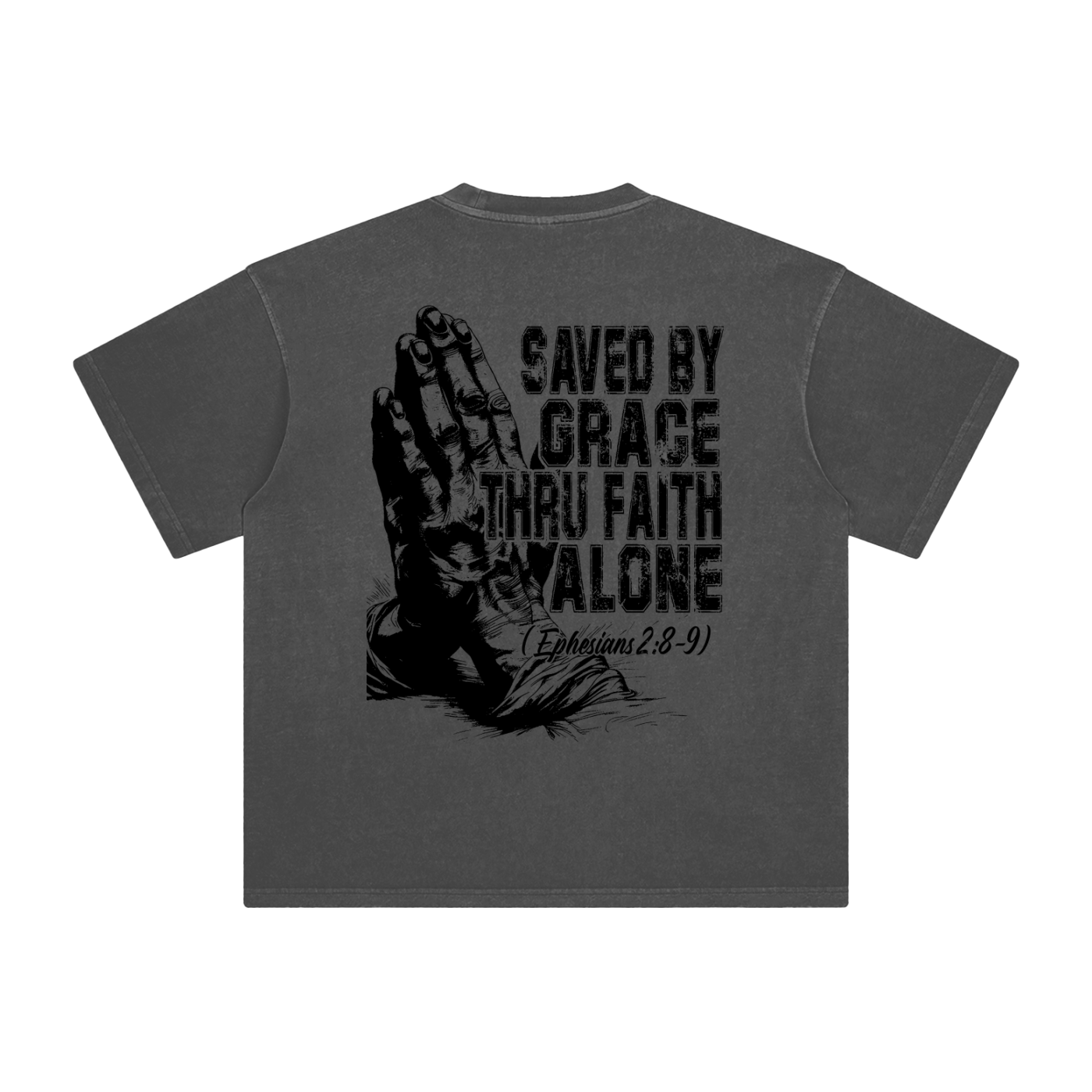 Saved By Grace Enzyme-Washed Heavyweight Tee