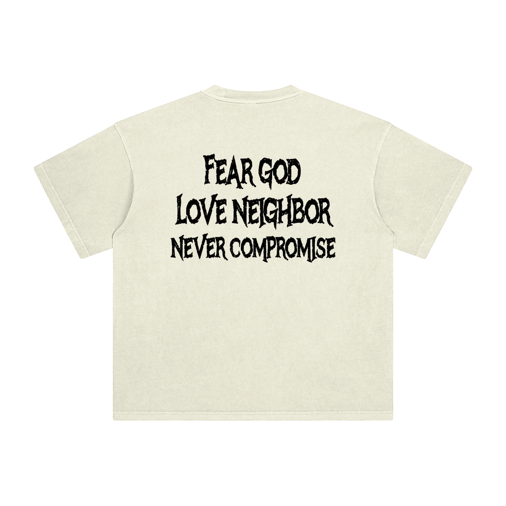 Core Values Apricot Enzyme-Washed Heavyweight Tee