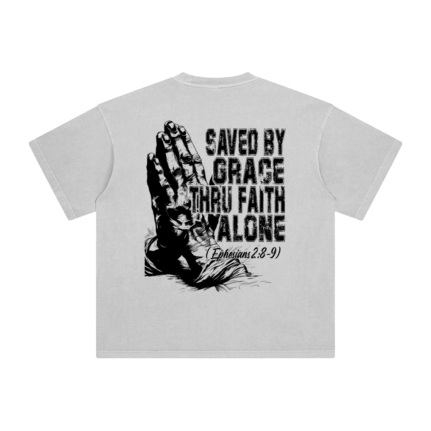 Saved By Grace Enzyme-Washed Heavyweight Tee