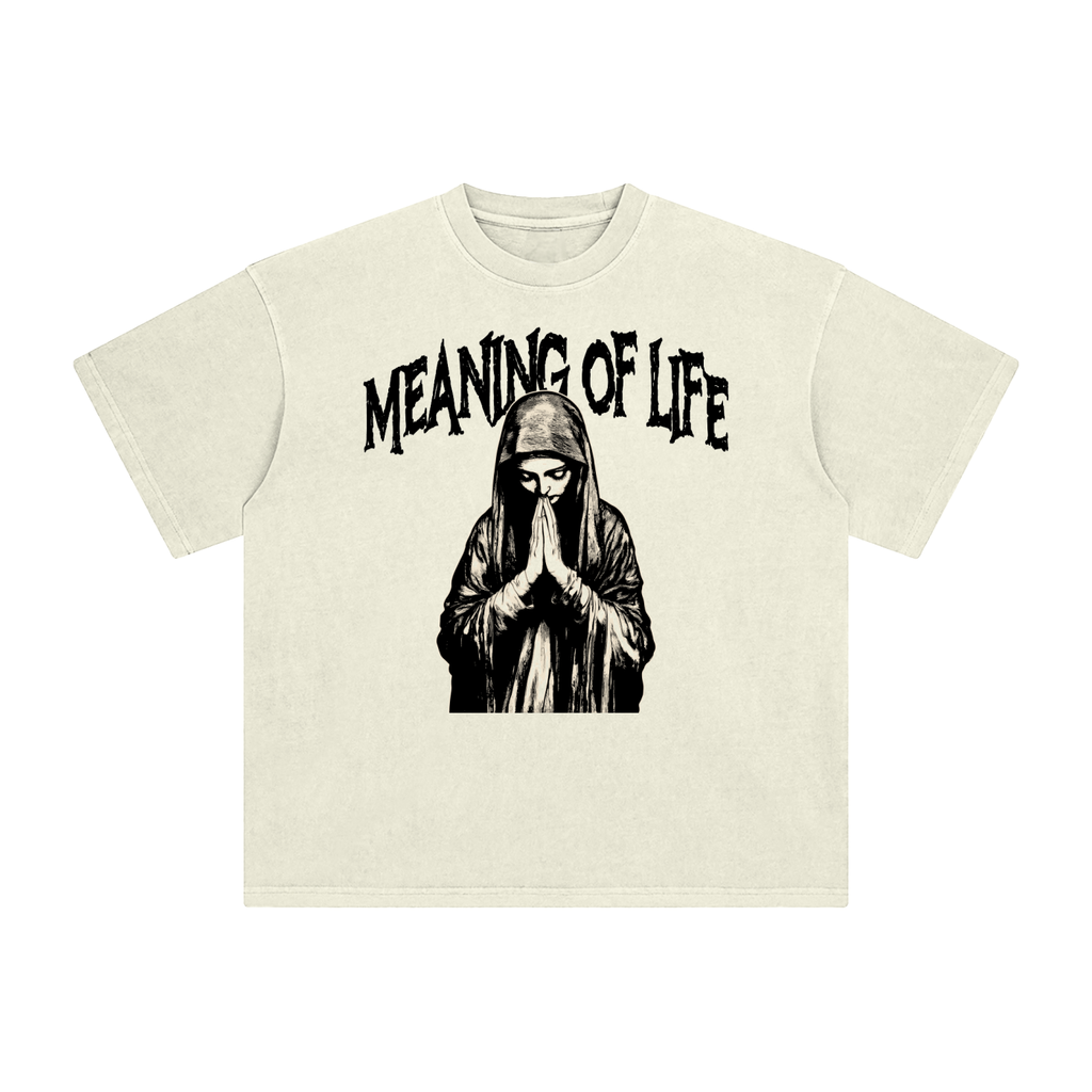 Core Values Apricot Enzyme-Washed Heavyweight Tee